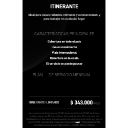 PLAN STARLINK ITINERANTE